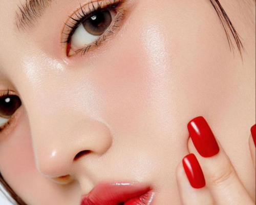Glowing Cheeks- Korean Makeup look