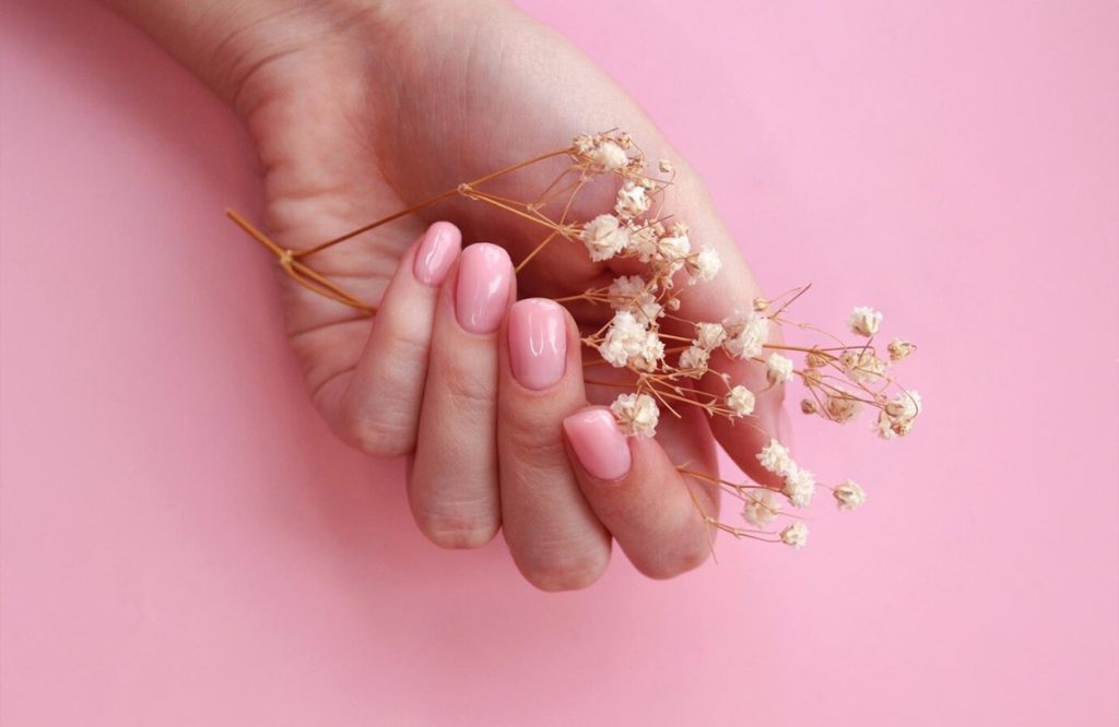 Pastel Pink nail colour
